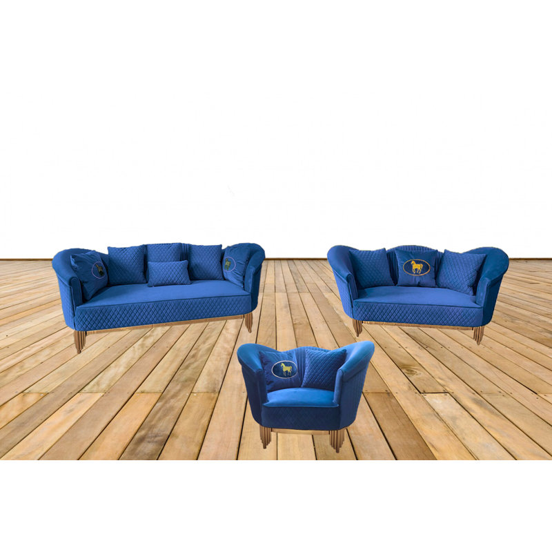 Infinity Green Velvet Sofa