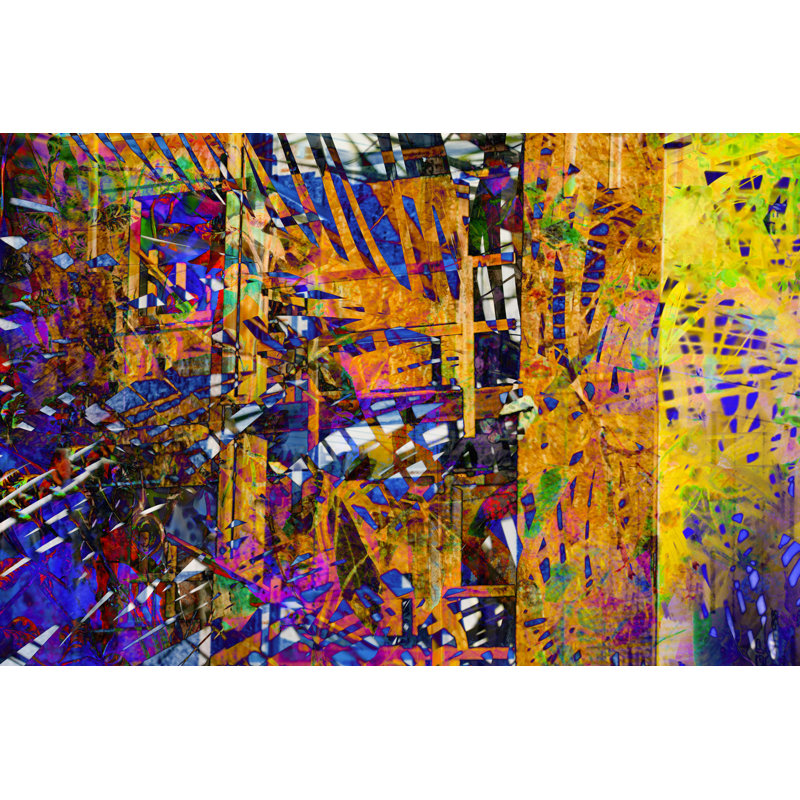 Random Background Digital Collage Or Design Wall Paper-stock - Wrapped Canvas Print, 30cm H x 46cm W x 3.8cm D