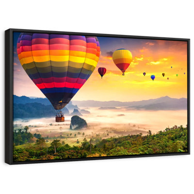 Hot Air Balloons In The Sky Canvas Print