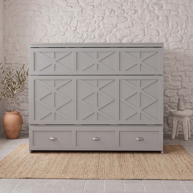 Lit escamotable avec grands tiroirs Murphy, Grey