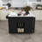 Multifunctional Kitchen Island With Marble & Mdf, Space-saving Dining Solution