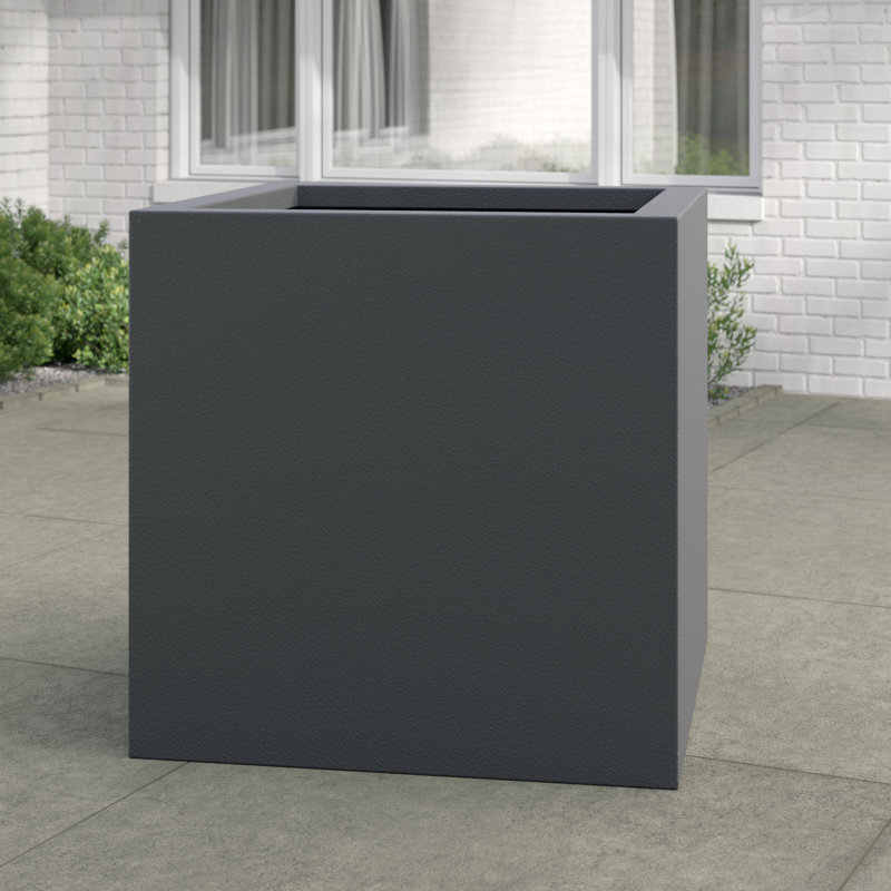 Vrej Handmade Pot Planter, Faux Lead, 38cm H x 38cm W x 38cm D