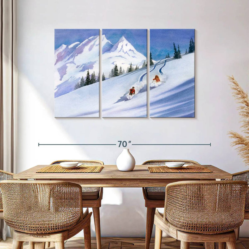 Ski rétro Sireci, H 36 po x l 57 po