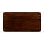1 table de rangement avec portes en tambour finition noyer et 2 tablettes