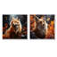 Fox Photo In Autuman I - Ensemble de 2 décorations murales Fox-1790918496-1790918524