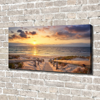 Path To The Beach - No Frame Print on Canvas