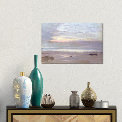 «Crepuscule In Opal Trouville», reproduction d'art sur toile tendue
