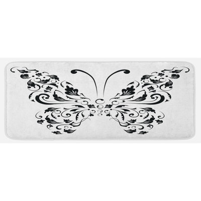 Tapis de cuisine papillon