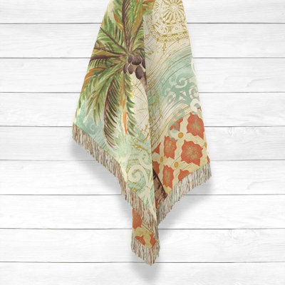 Spice Palm Hand Woven Throw Blanket