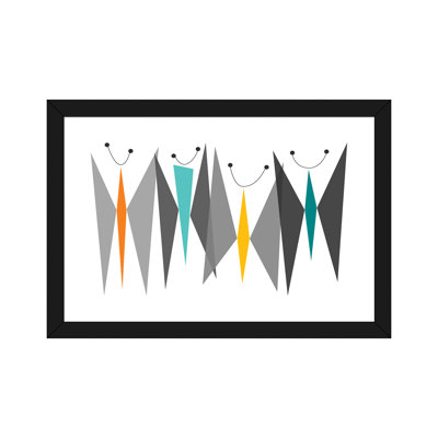 « Papillons » par Tonya Newton, reproduction d’art encadrée