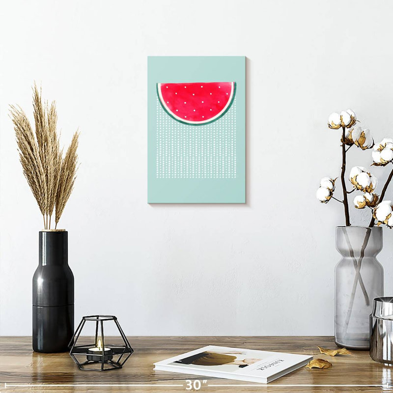 Yarlin Watermelon Rain, 12" H x 8" W