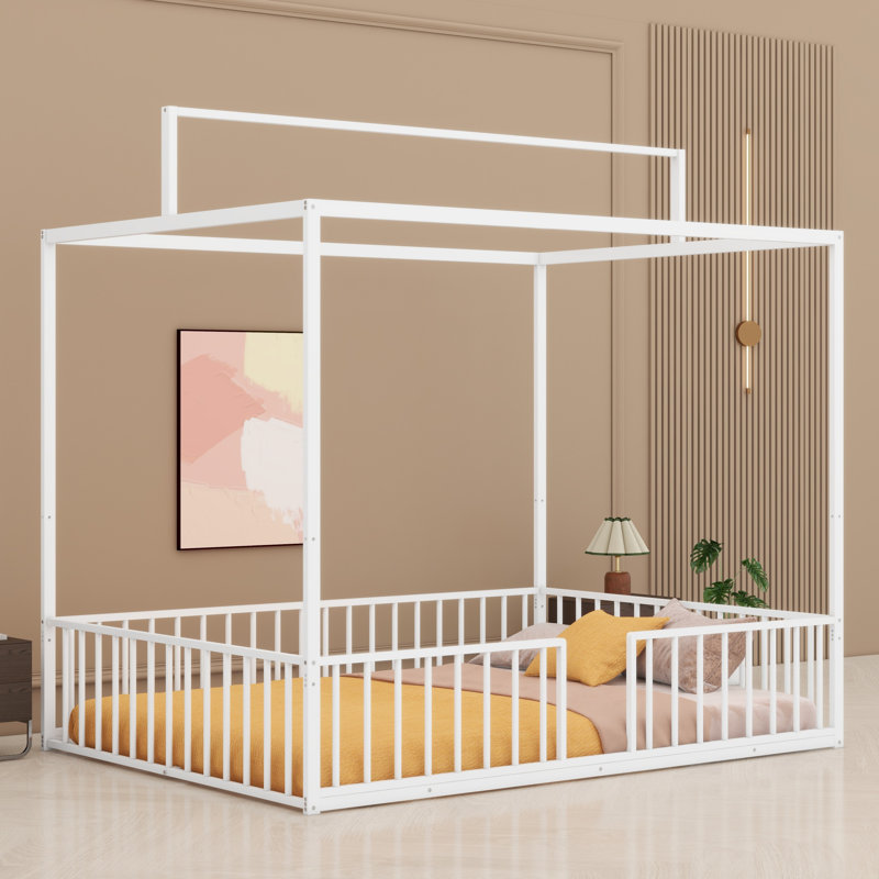 Lit sur pied Montessori, Double, Blanc