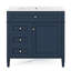 Meuble-lavabo de salle de bain simple 36 po avec plateau Demato-2108104041