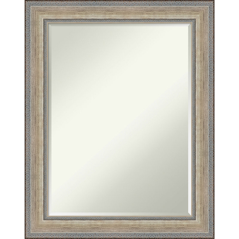 Carlianne Wall Mirror, Rectangle, 29.25" H x 41.25" W, Silver/Natural