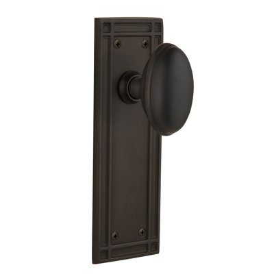 Mission Plate with Homestead Door Knob