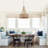 Boho 18" 4-Light Dimmable Beaded Empire Chandelier