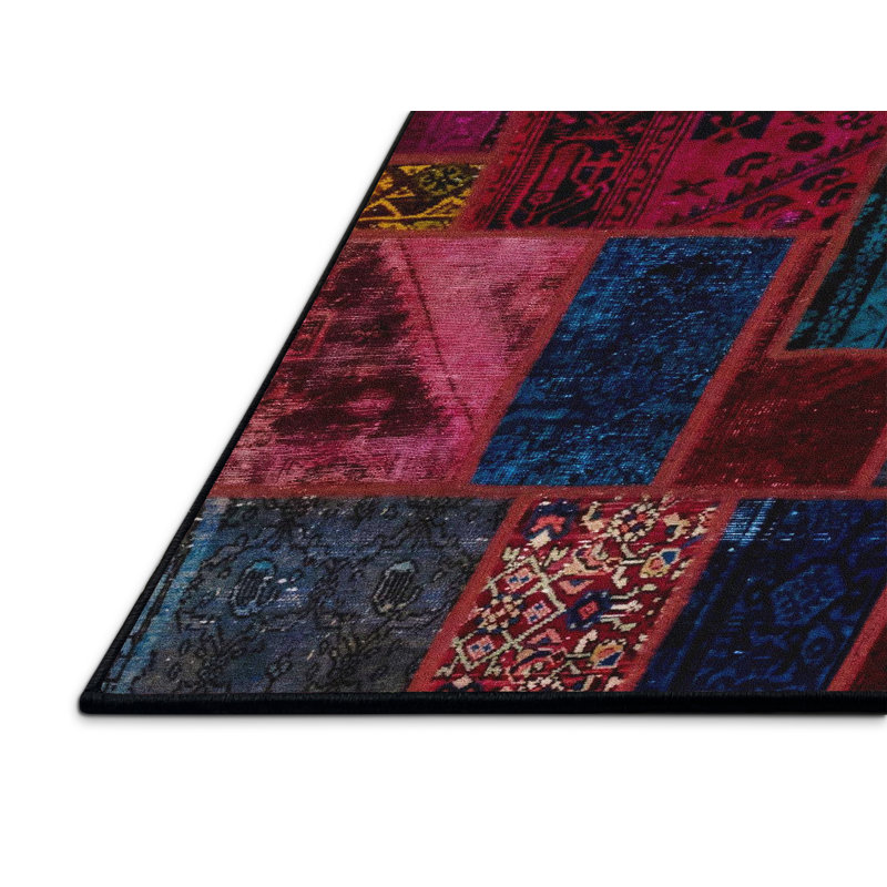 Tapis abstrait abstrait moderne, Rectangle 3 pi x 5 pi
