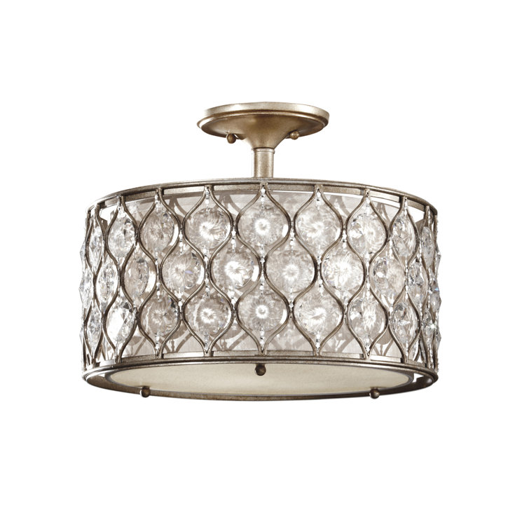 Alissa Fabric Semi Flush Mount