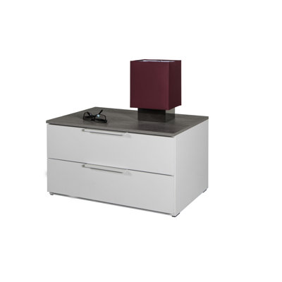 Galaverna 60cm W Manufactured Wood Bedside Table
