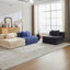 Canapé-lit de plancher convertible à compression avec structure de forme fixe, canapé modulaire à assise simple sans os, sans assemblage, idéal pour plusieurs espaces-197635207