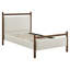 Structure de lit simple Ginny ivoire chiné wengé-18589270-18589259