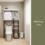 Armoire de rangement au-dessus de la toilette, tablettes de salle de bain au-dessus de la toilette avec porte de grange coulissante
