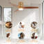 Ventilateur de plafond moderne à 3 pales de 52 po avec luminaire et télécommande AuraVista - montage encastré pour un design épuré et peu encombrant-123818168-123818174