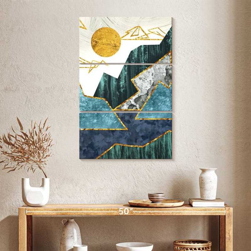 Avery Sun Over Abstract Landscape, 38" H x 24" W