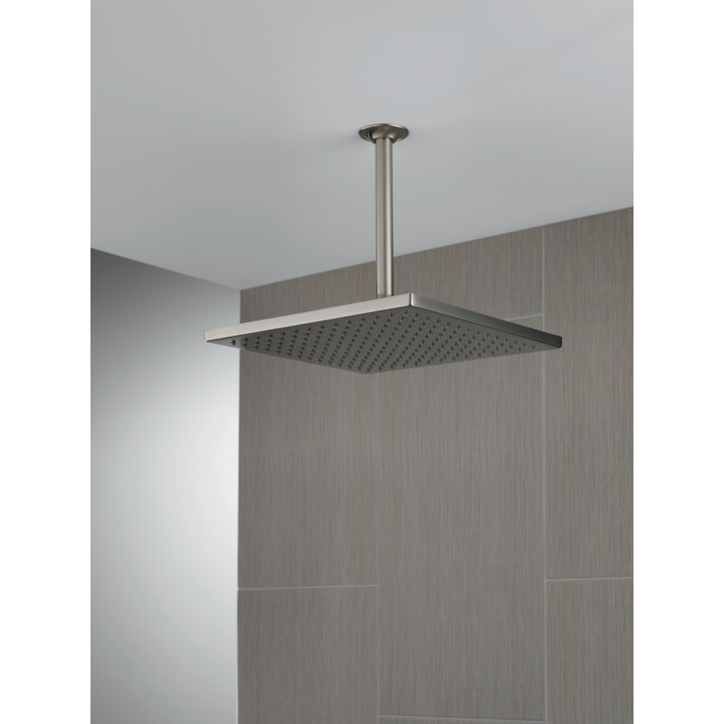 Pomme de douche à pluie avec technologie H2Okinetic, Inoxydable