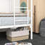 Lit superposé en métal Twintwin, blanc. Gain de place. Lattes robustes, silencieuses. Pour un accès facile. Rangement sous le lit disponible en blanc avec métal. Option. Fabrication, silencieux. Livré. A Neat