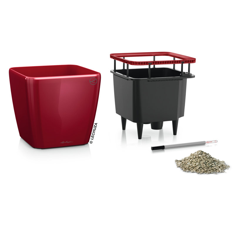 Quadro Premium Pot Planter, Scarlet Red