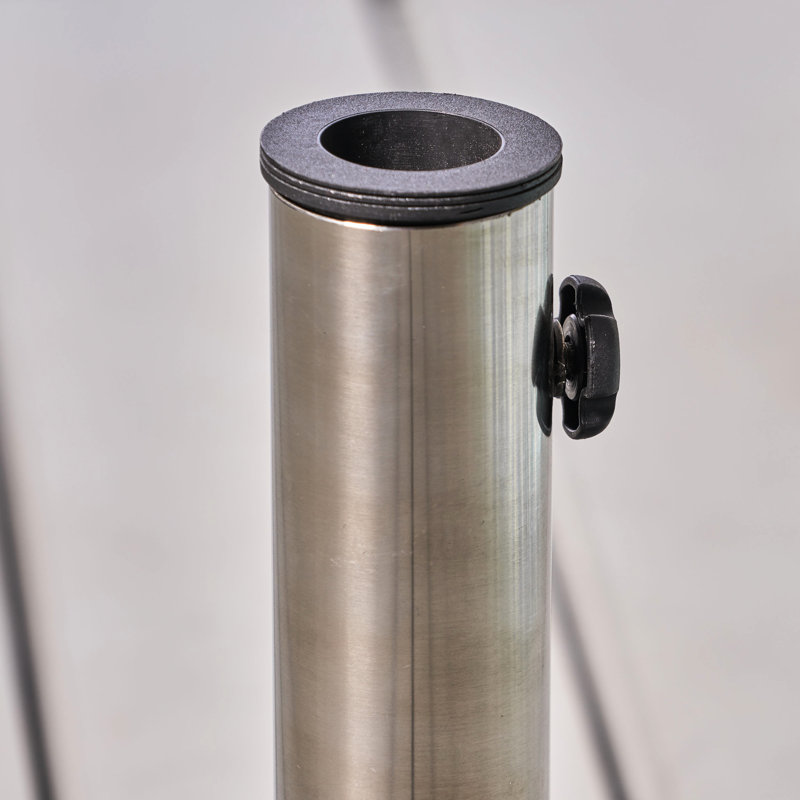 Base de parasol en béton noir - 119 lb, carré, 13 pi, support extérieur noir, adapté