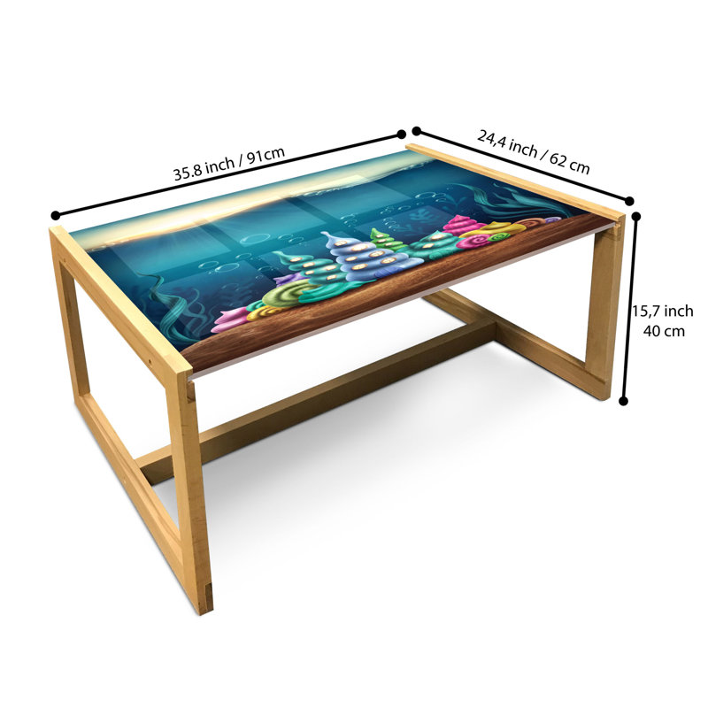 Jacey-Leigh Sled Coffee Table, 40cm H x 91cm W x 62cm D
