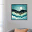 Montagnes bleu sarcelle - impression d'art graphique-54526427-54526428-54526429
