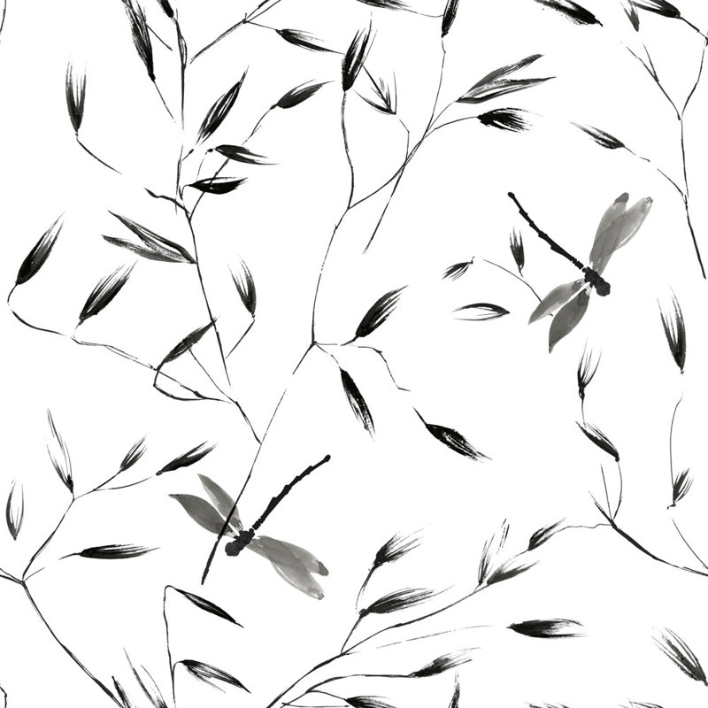 Papier peint adhésif libellule, Ombre