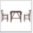 3-Piece Extendable Wood Dining Set with Upholstered Chairs for Compact Spaces and Versatile Use