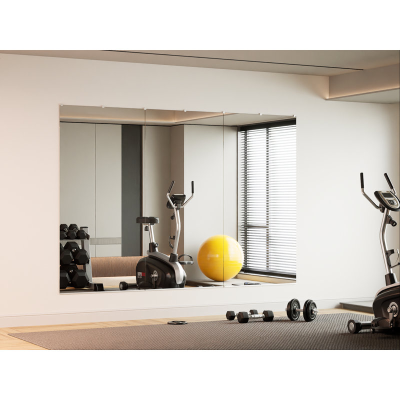 Miroir mural rectangulaire en métal, 84 po x 42 po