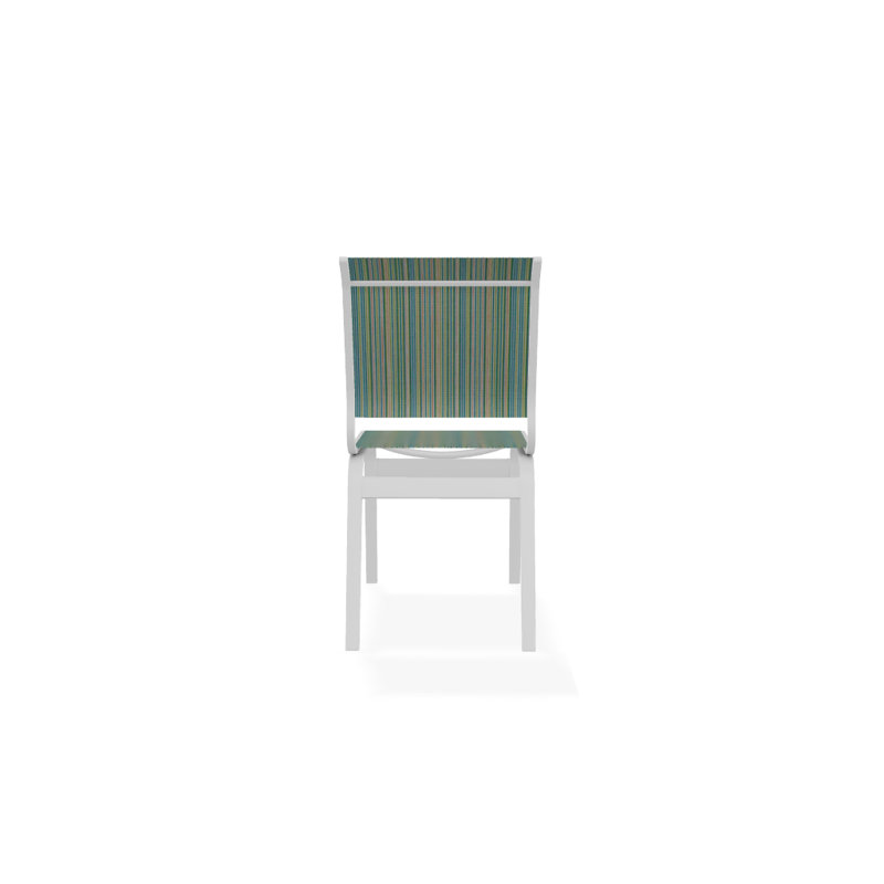 Chaise d'appoint de salle à manger Hiraku, Blanc texturé, Cali