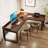 Tan Rectangular Solid Wood desks-107288381-107288379