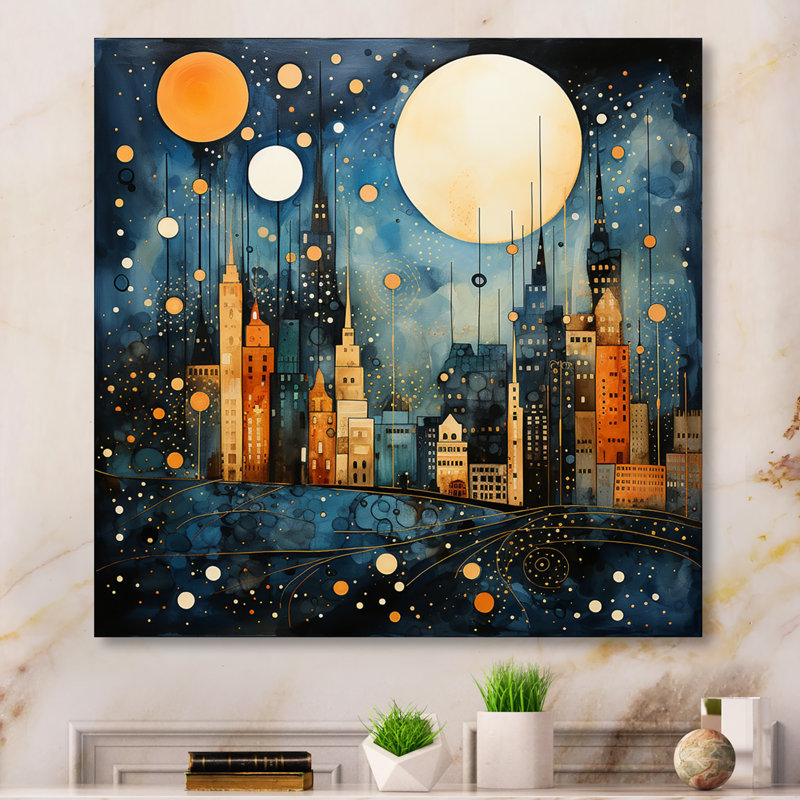 Urban Utopia IV - Collages abstraits, reproduction sur toile, H 16 po x l 16 po x P 1 po, Toile tendue