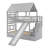 Twin Over Twin Bunk Bed With Trundle And Slide-1290395700