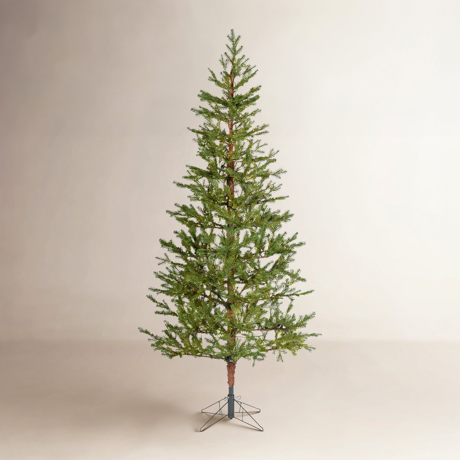 Gerrold Lighted Artificial Pine Christmas Tree, 9'