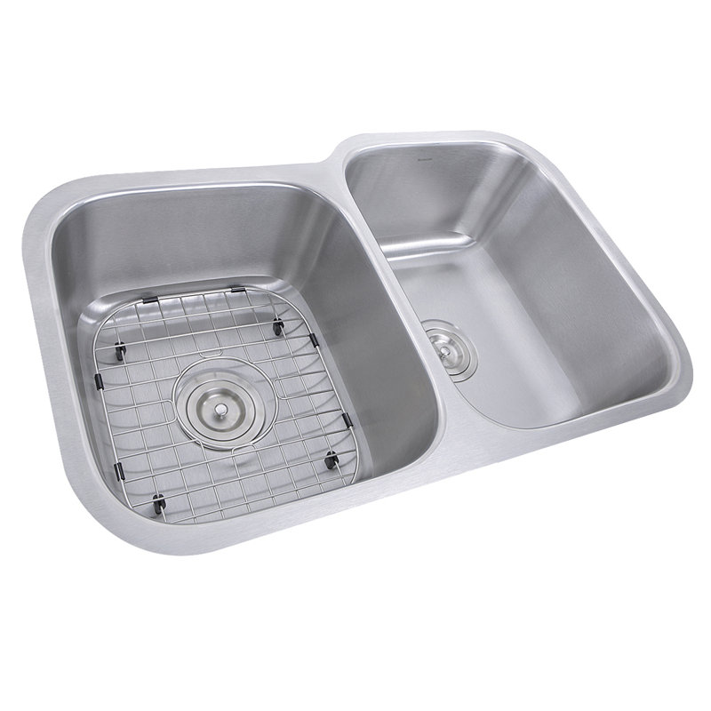 Évier de cuisine à double cuve avec ensemble de drain encastrable l 31,5 po x l 20,19 po Sconset