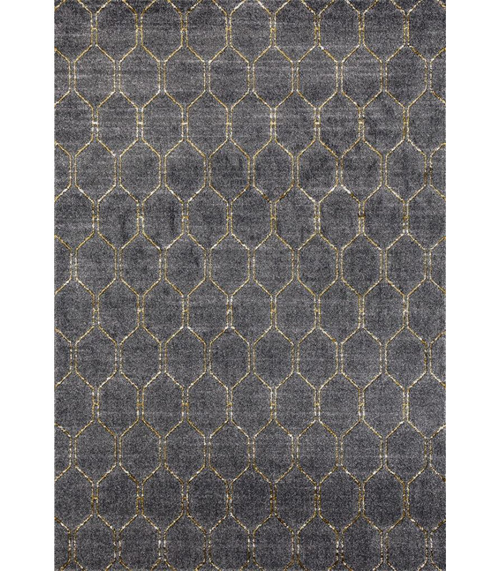 Tapis intérieur / extérieur gris Inamae, 5 pi 2 po x 7 pi 2 po