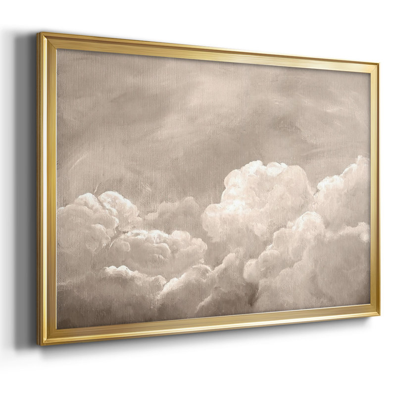 «Painted Clouds I», reproduction d'art sur toile, H 26 po x l 38 po x P 1,5 po, Or