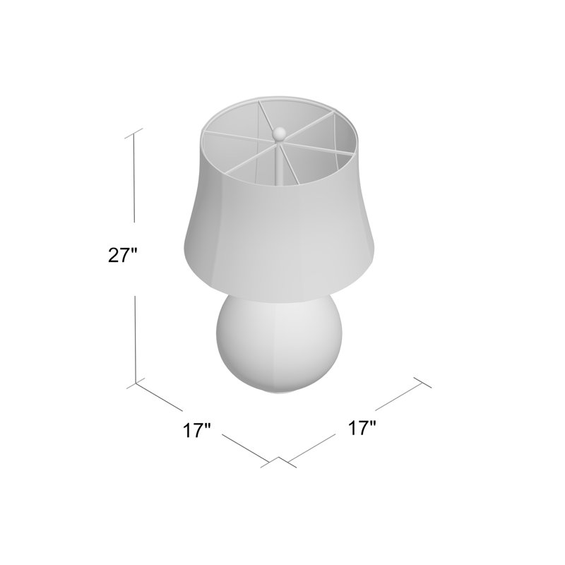 Lampe de table 27" Kirree, Bleu pâle