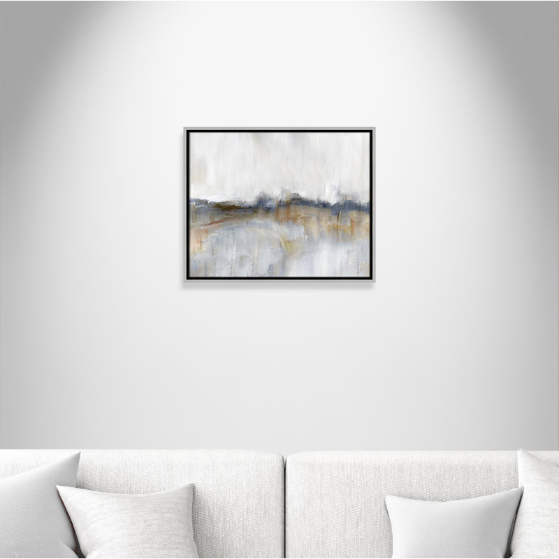 Autumnal Tide by Nan - Floater Frame Print on Canvas, 17.5''H x 21.5''W, Silver