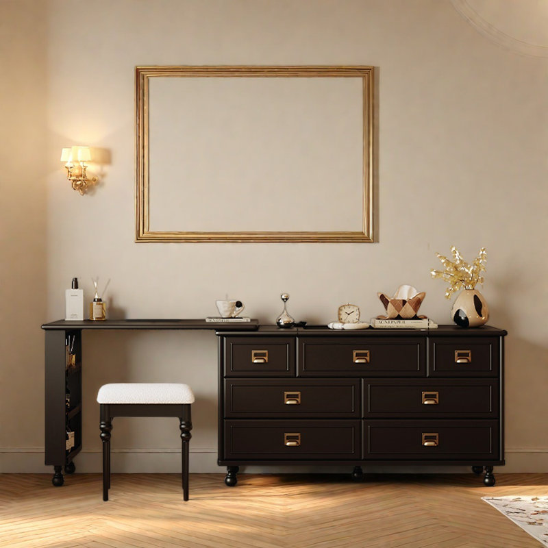 Simple Black Dresser