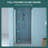 30"W X 72"H Foldable Shower Door, Brushed Nickel - Components, Maximizes Bathroom Utility Fold Door With Tempered Glass, Flexible Installation, Long-Term Usefulness