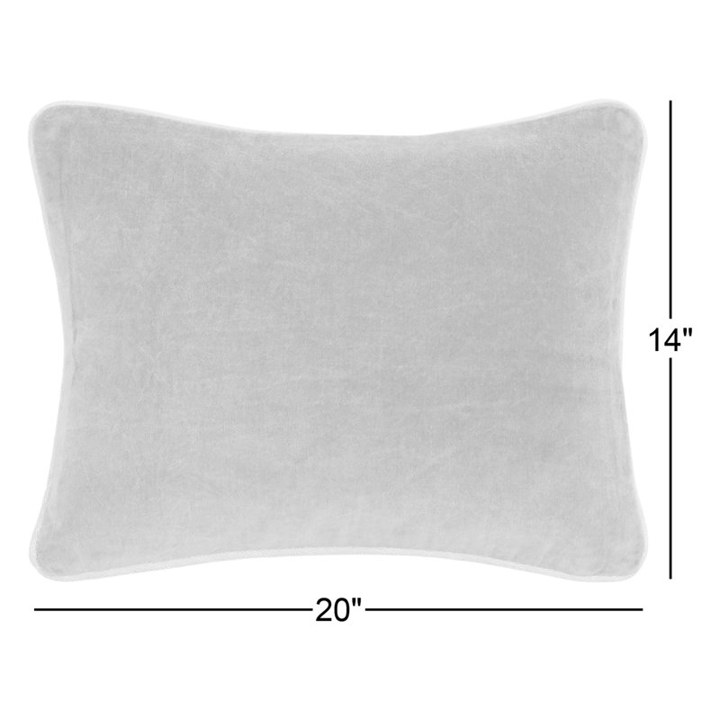Harriet Pillow Cover & Insert, Rectangle 14"H x 20"W, Wheat